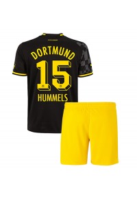 Fotbalové Dres Borussia Dortmund Mats Hummels #15 Dětské Venkovní Oblečení 2022-23 Krátký Rukáv (+ trenýrky)